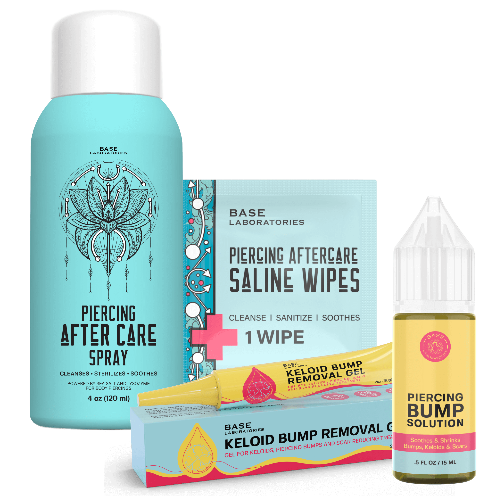 Complete Piercing Bump Care Collection Bundle Base Laboratories