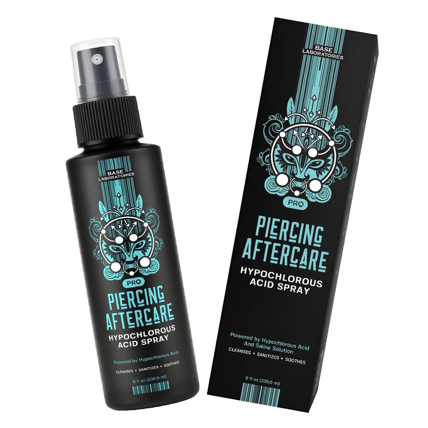Piercing Aftercare Hypochlorous Acid Spray Topical Base Laboratories