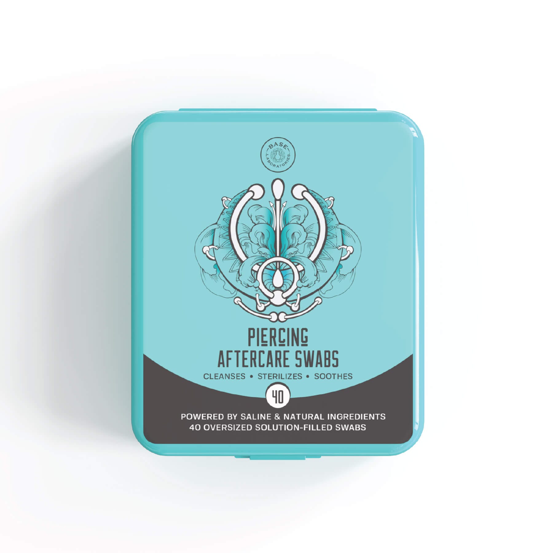 Piercing Aftercare Saline Gel Swabs Topical Base Laboratories