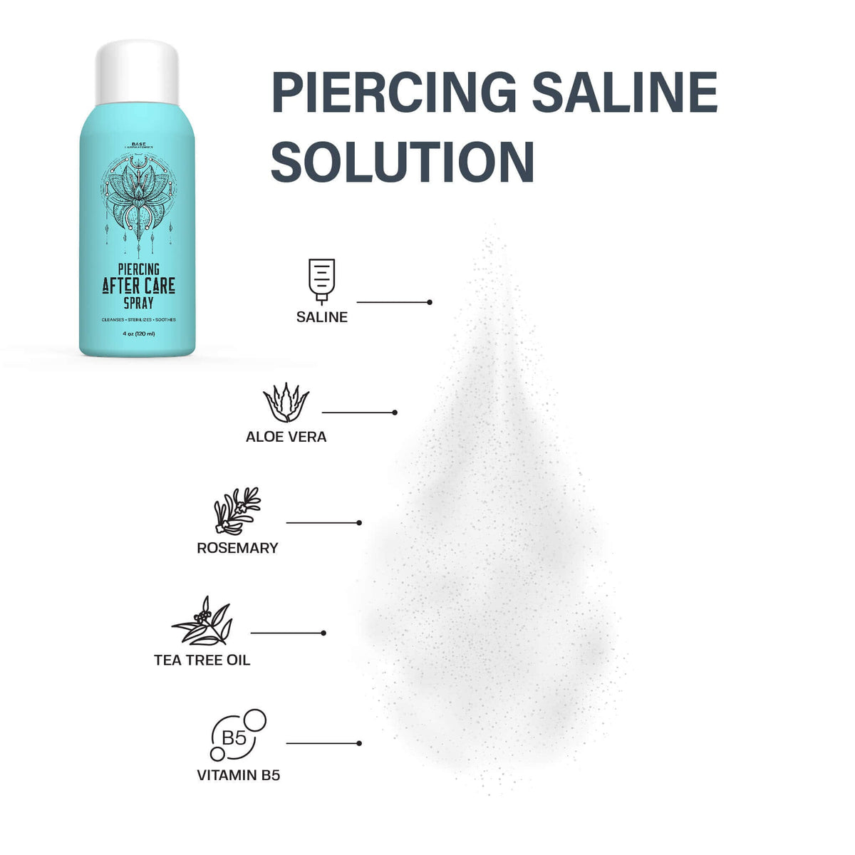 Piercing Aftercare Spray Kit Piercing Cleaner & Keloid Bump Treatment