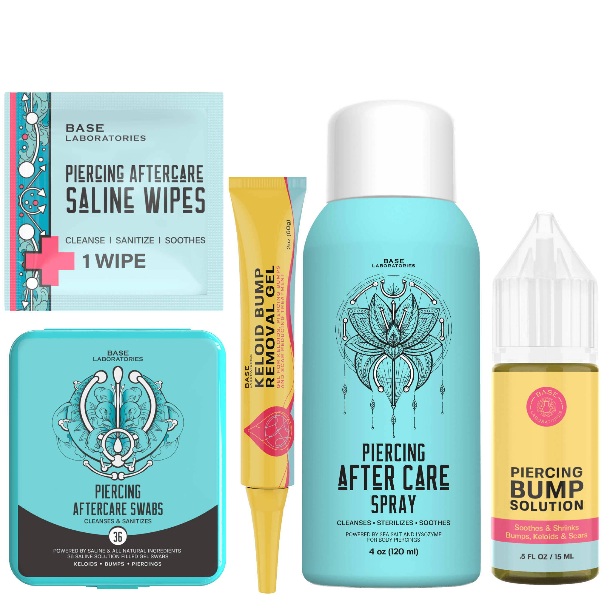 Ultimate Piercing Aftercare Collection Bundle Base Laboratories