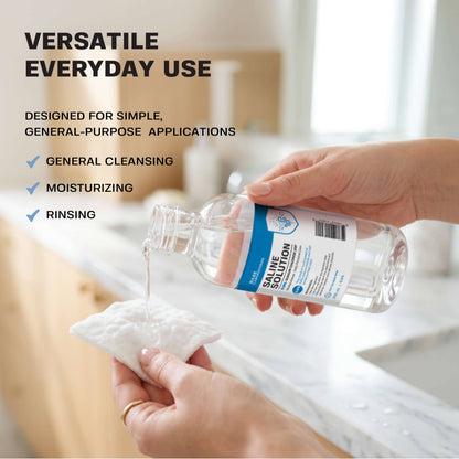 0.9% Saline Solution, 250 ml Resealable Bottle Inhalation Base Laboratories 