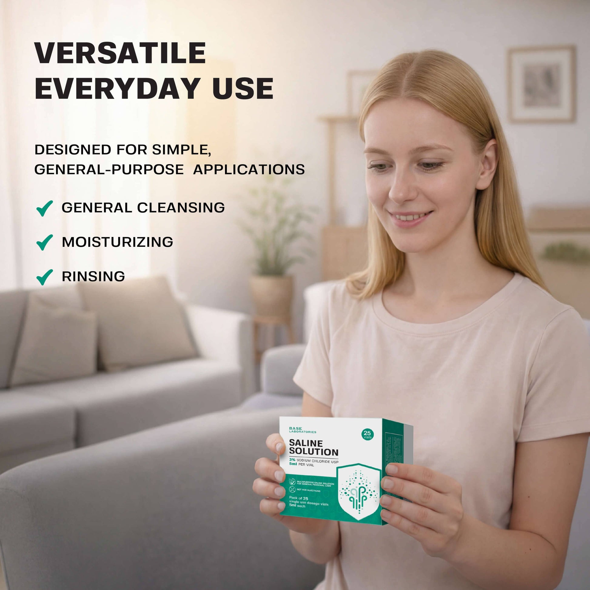 3% Saline Solution Vials — Compatible with Nebulizer Machines & Mesh Nebulizers Saline Solution Vails Base Laboratories 