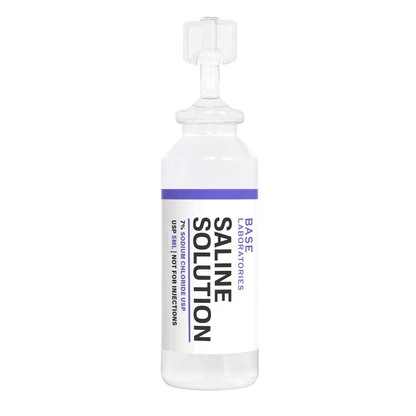 7% Saline Solution Vials — Compatible with Nebulizer Machines & Mesh Nebulizers 50 Pack Inhalation Base Laboratories 