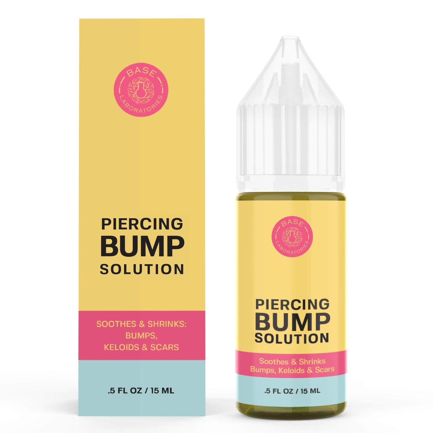 Base Laboratories Piercing Bump Care Bundle | Fast Keloid & Bump Removal | Best-Selling Bump Oil + Scar Gel + Hypochlorous Spray for Piercing Aftercare! Bundle Base Laboratories 