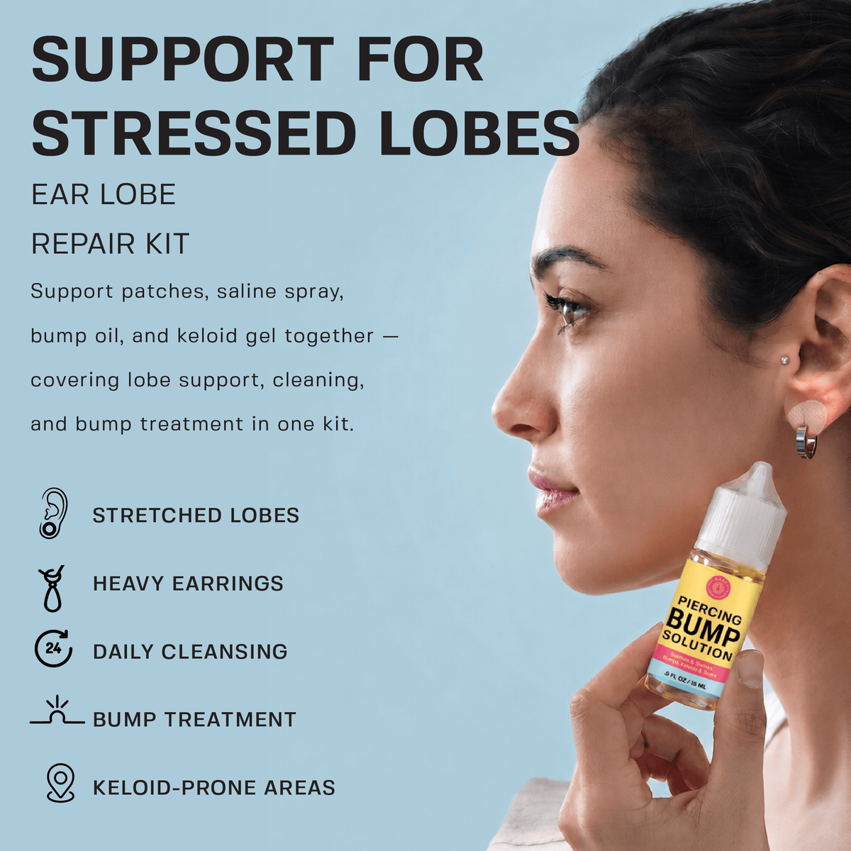 Ear Lobe Care Kit Bundle Base Laboratories