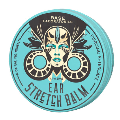 Ear Stretching Balm | Safe Gauge Progression | Shea Butter | Base Labs 1 Ear Stretching Balm | Safe Gauge Progression | Shea Butter | Base Labs 1