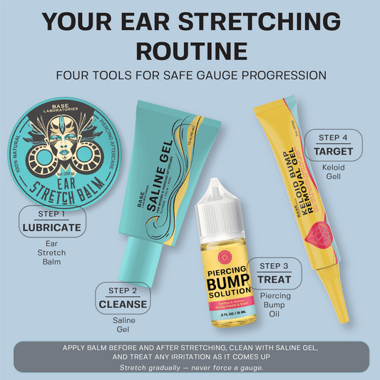 Ear Stretching Support Kit Bundle Base Laboratories 