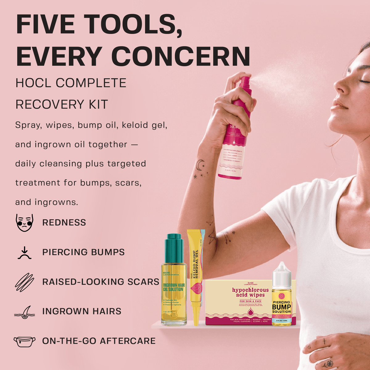 HOCL Complete Recovery Kit Bundle Base Laboratories 