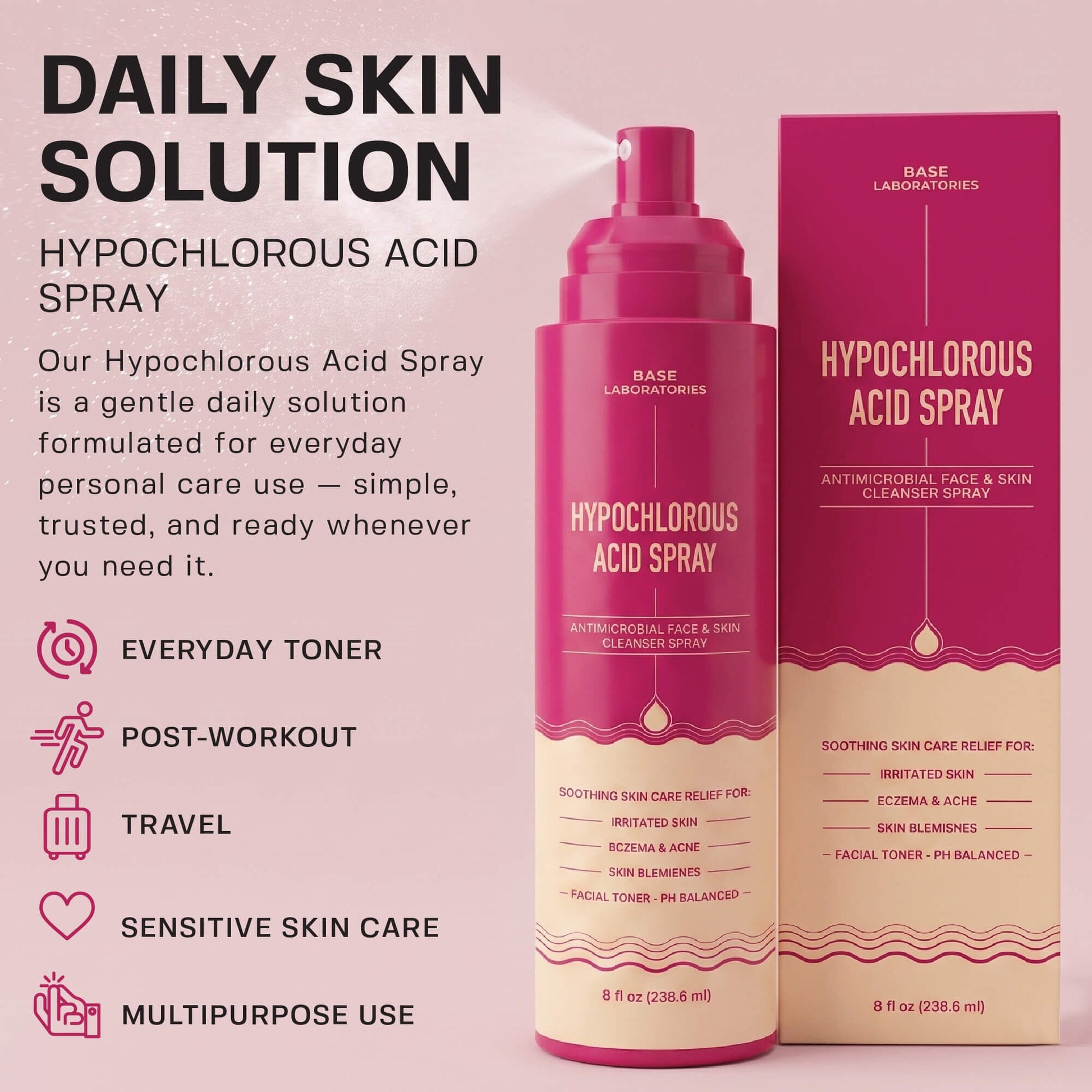 Hypochlorous Acid Spray Topical Base Laboratories 