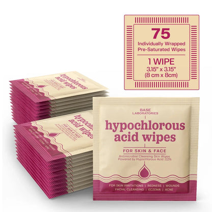 Hypochlorous Acid Wipes Topical Base Laboratories 