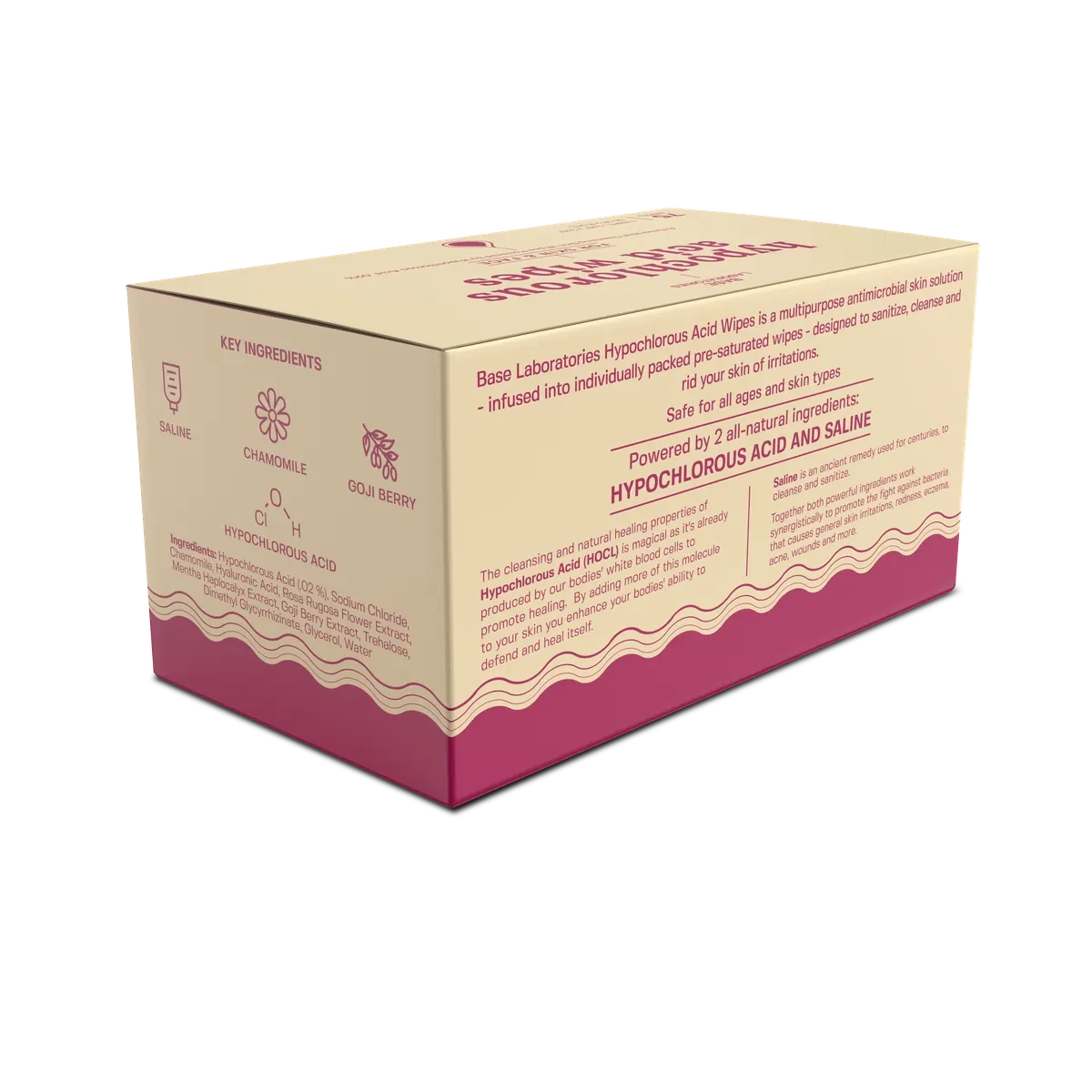 Hypochlorous Acid Wipes Topical Base Laboratories 