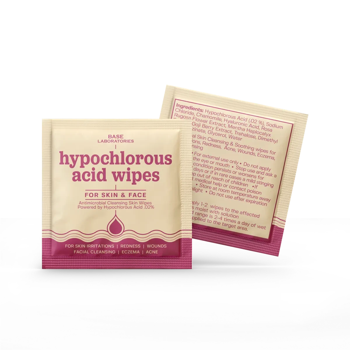 Hypochlorous Acid Wipes Topical Base Laboratories 