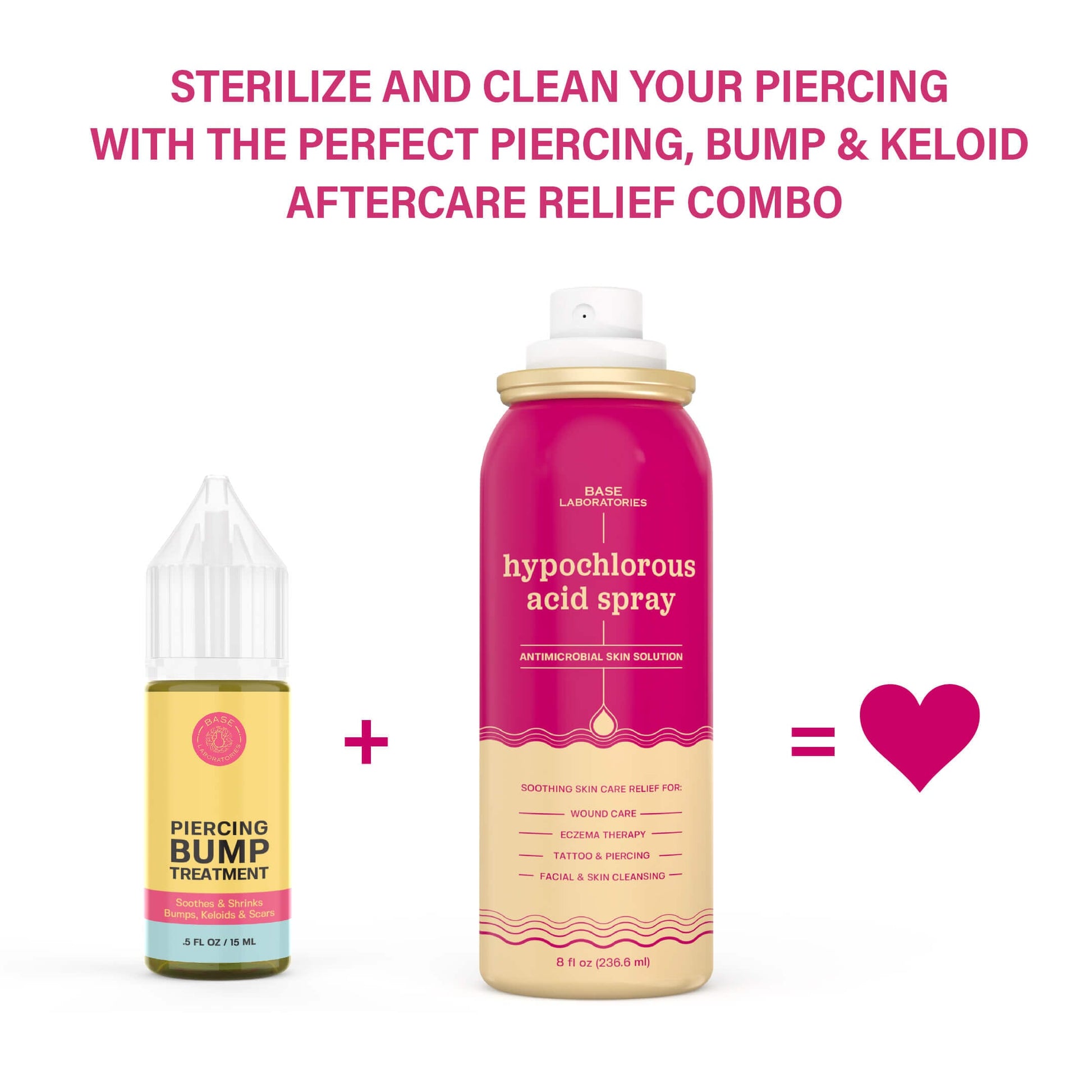 Hypochlorous Cleansing + Bump Relief Duo Topical Base Laboratories 