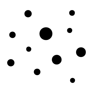 Dark-looking marks