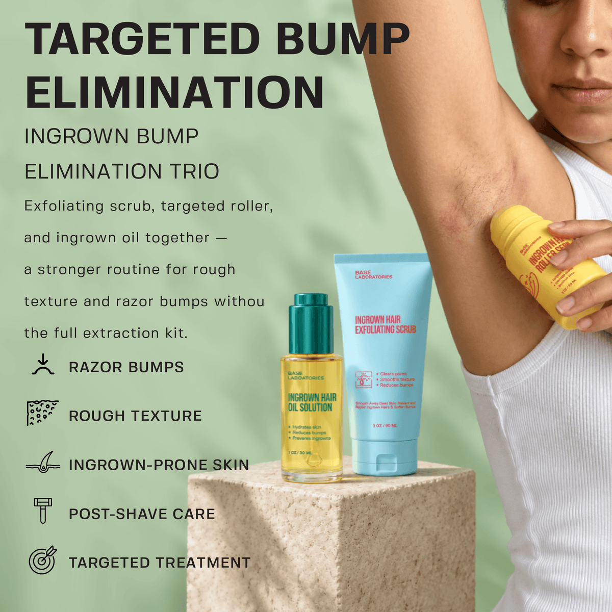 Ingrown Bump Care Trio Bundle Base Laboratories