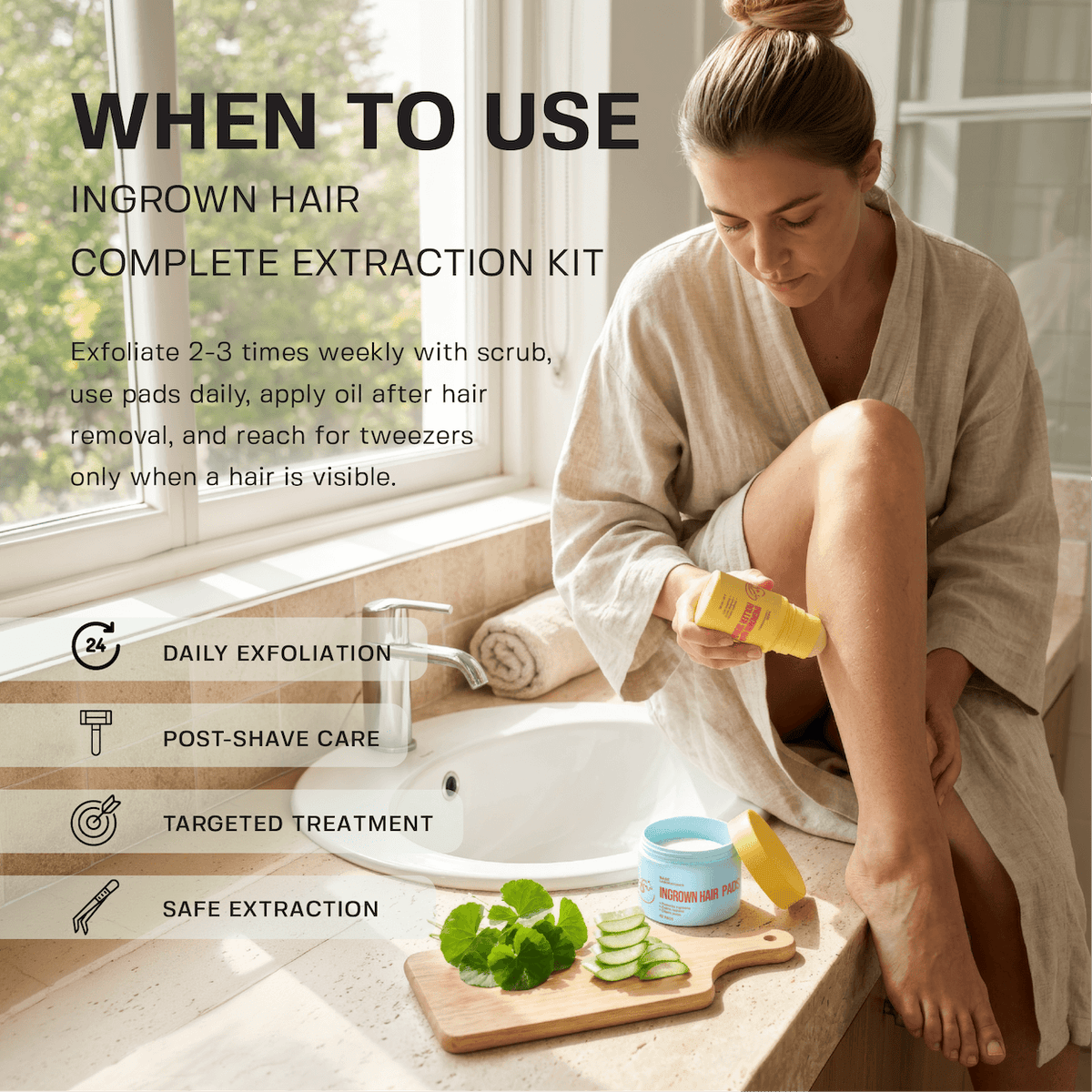 Ingrown Hair Complete Extraction Kit Bundle Base Laboratories 