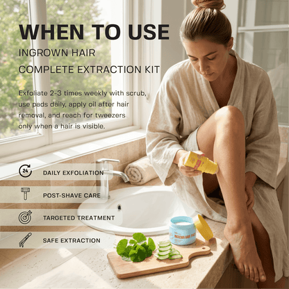 Ingrown Hair Complete Extraction Kit Bundle Base Laboratories 
