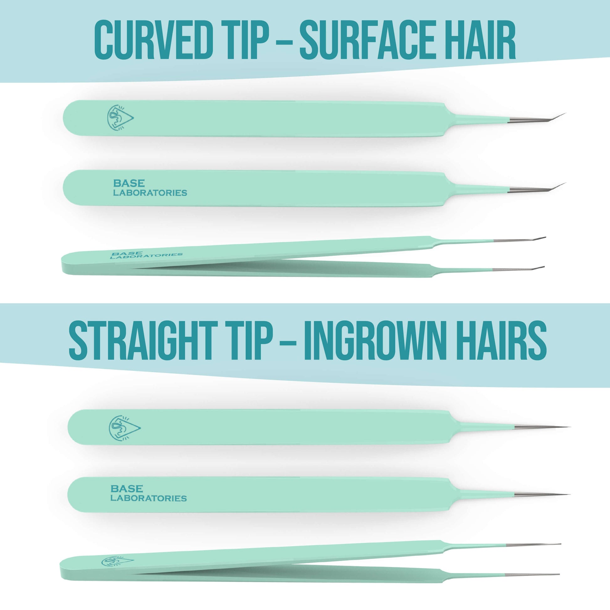 Ingrown Hair Tweezers Set Base Laboratories 