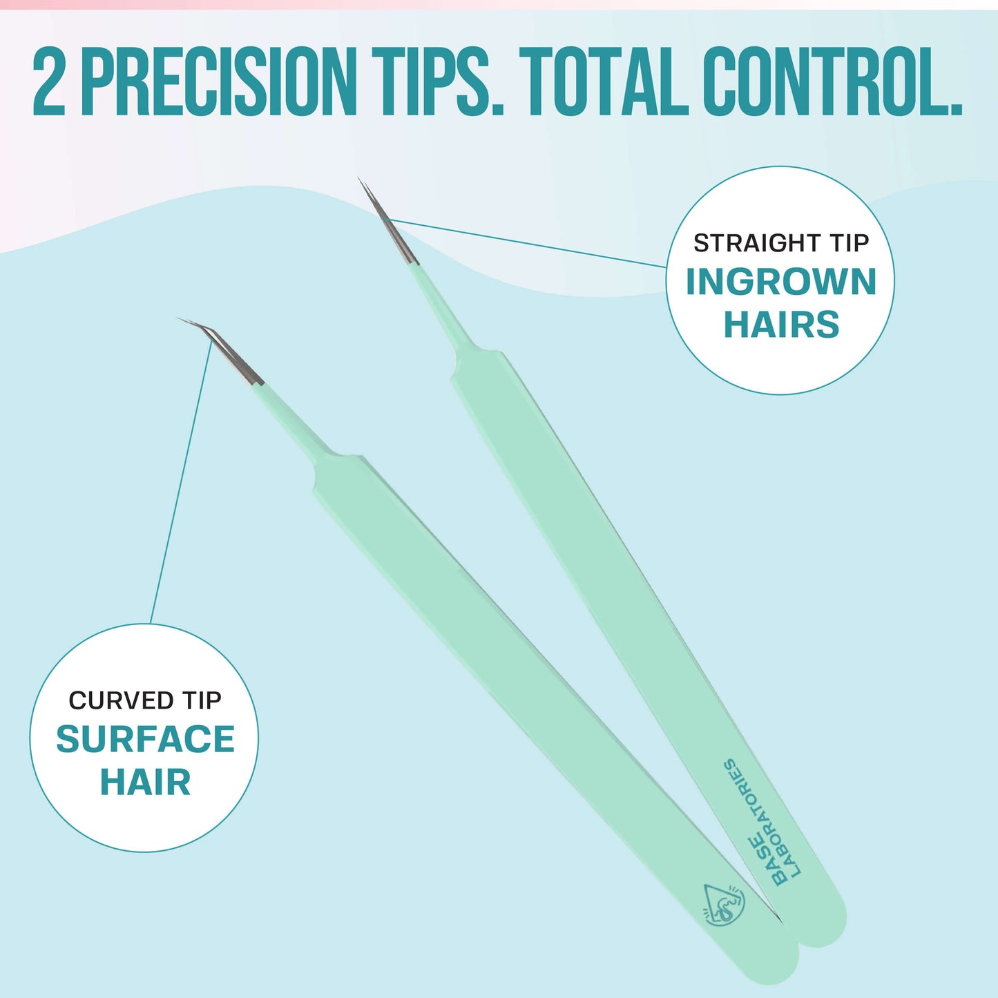 Ingrown Hair Tweezers Set Base Laboratories 