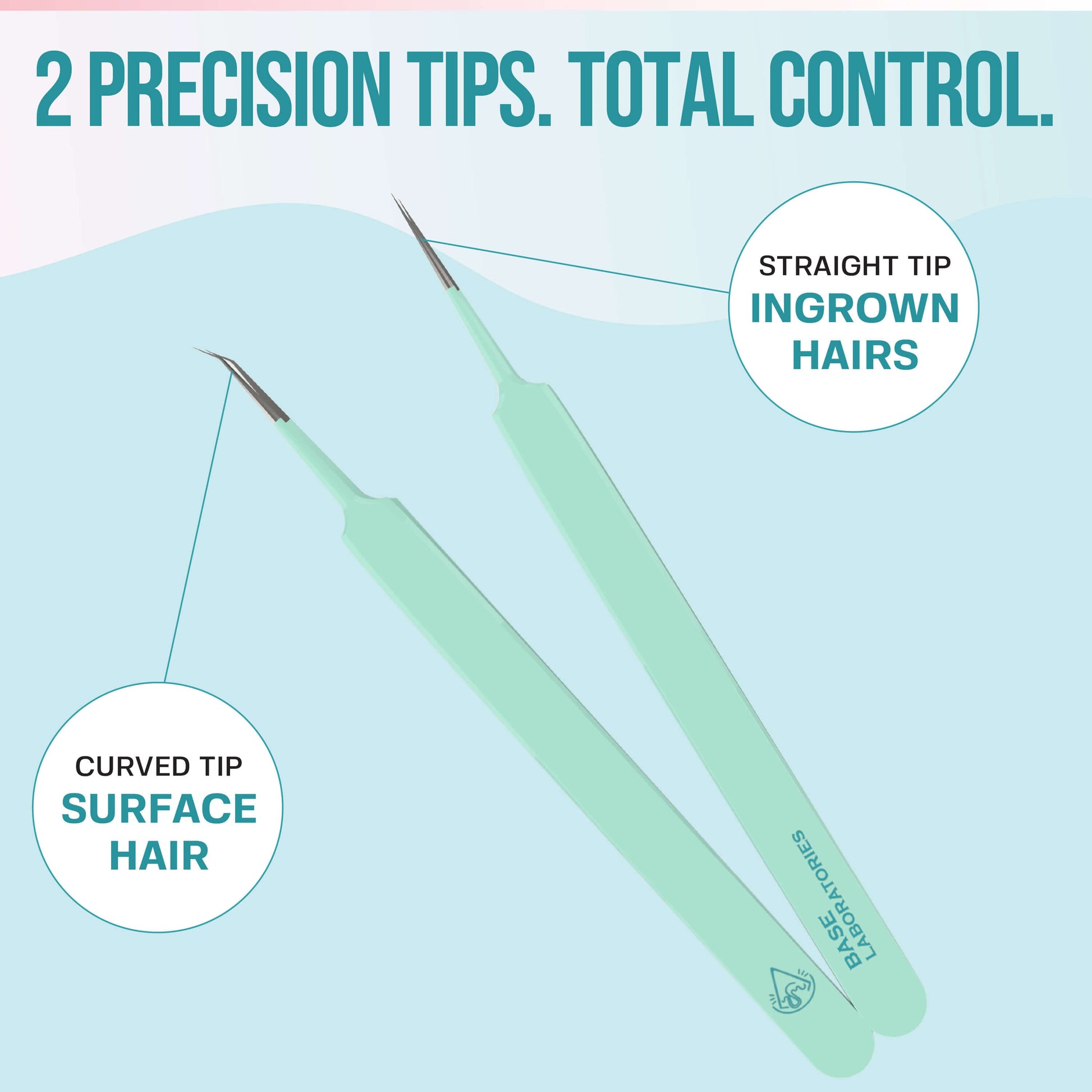 Ingrown Hair Tweezers Set Base Laboratories 
