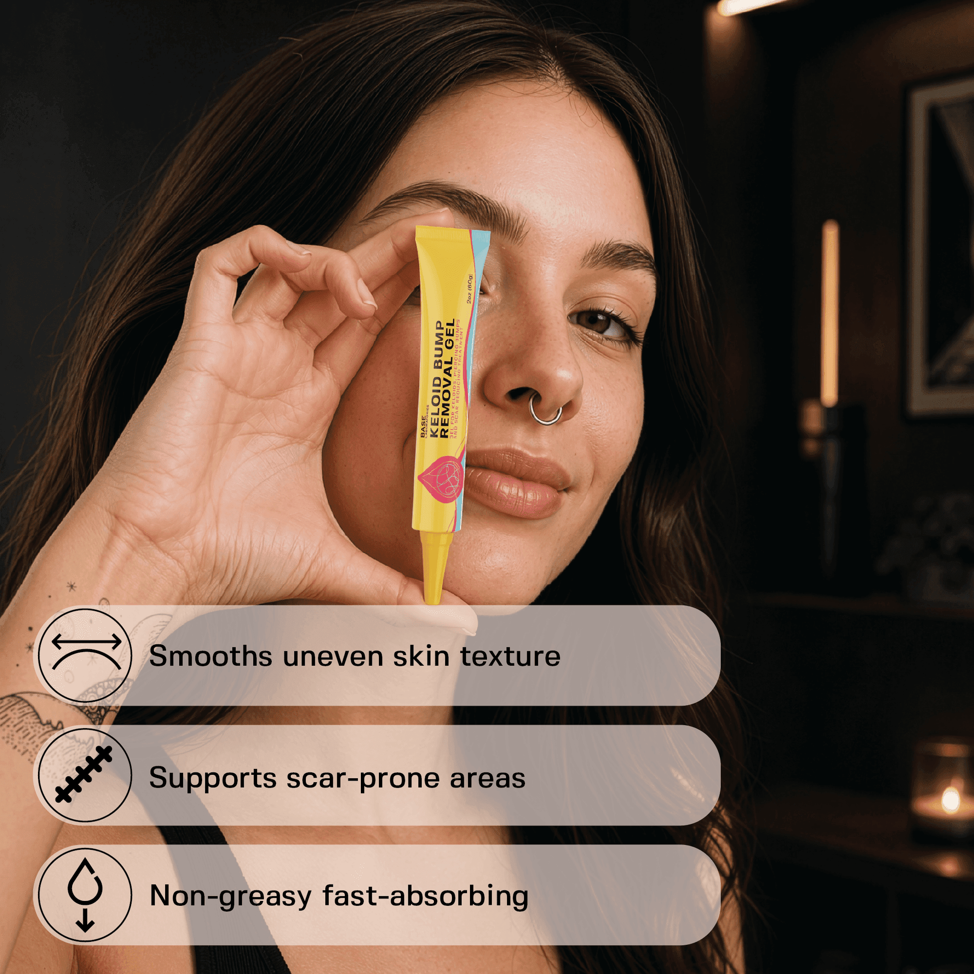 Keloid Bump Removal Gel Topical Base Laboratories 