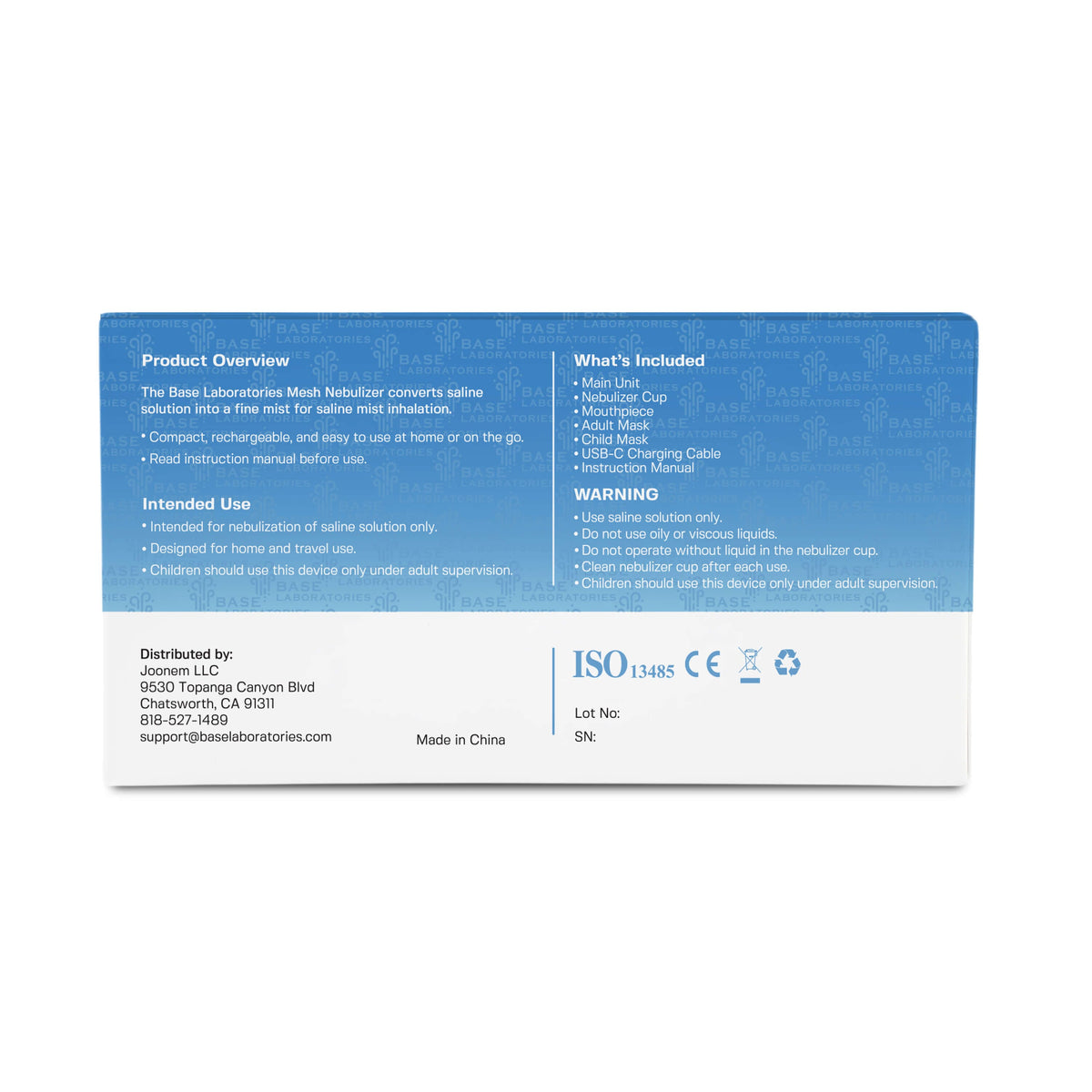 Mesh Nebulizer Base Laboratories 