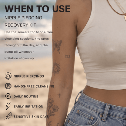 Nipple Piercing Recovery Kit Bundle Base Laboratories 