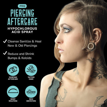 Piercing Aftercare Hypochlorous Acid Spray Base Laboratories 