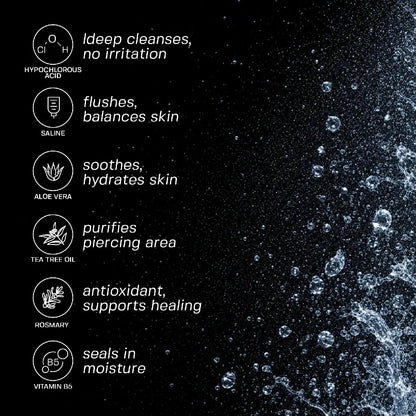 Piercing Aftercare Hypochlorous Acid Spray Topical Base Laboratories 