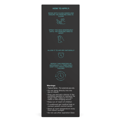 Piercing Aftercare Hypochlorous Acid Spray Topical Base Laboratories 
