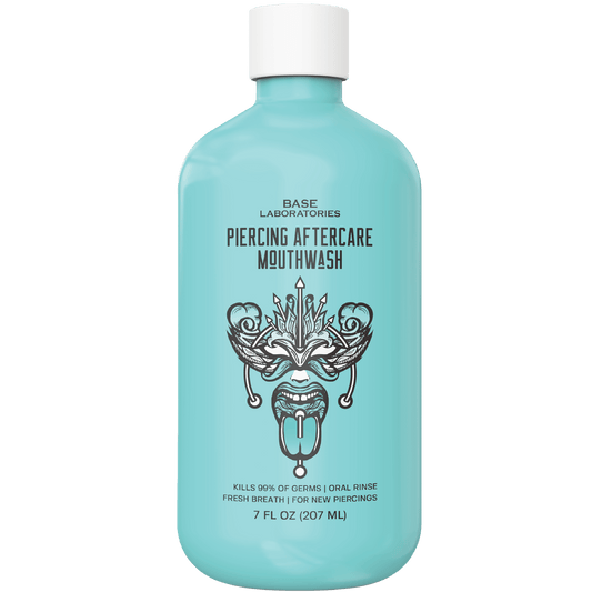 Piercing Aftercare Oral Care Mouthwash – Alcohol-Free Healing Rinse (16 oz) Piercing Base Laboratories 