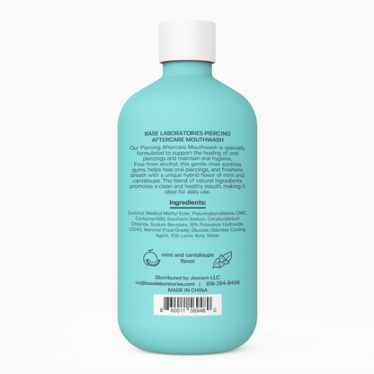 Piercing Aftercare Oral Care Mouthwash – Alcohol-Free Healing Rinse (16 oz) Piercing Base Laboratories 