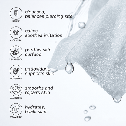 Piercing Aftercare Saline Wipes 75 Count Piercing Base Laboratories 
