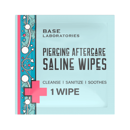 Piercing Aftercare Saline Wipes (75ct) Wholesale Wholesale Bundle Base Laboratories 