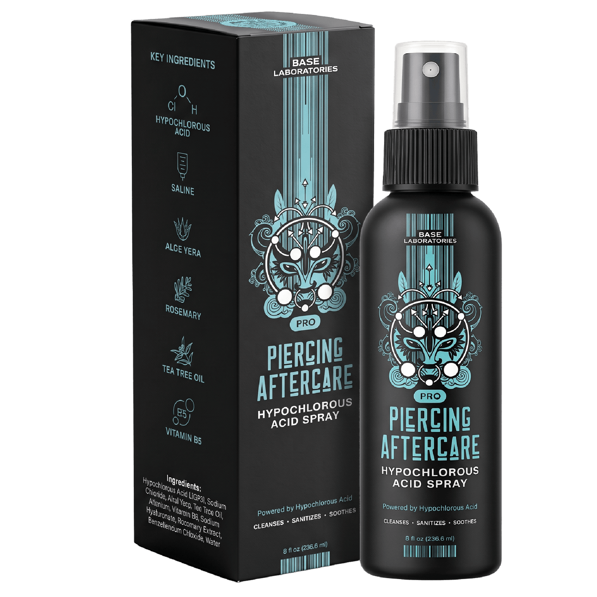 Piercing Hypochlorous Acid Spray (8oz) — Wholesale Wholesale Bundle Base Laboratories 