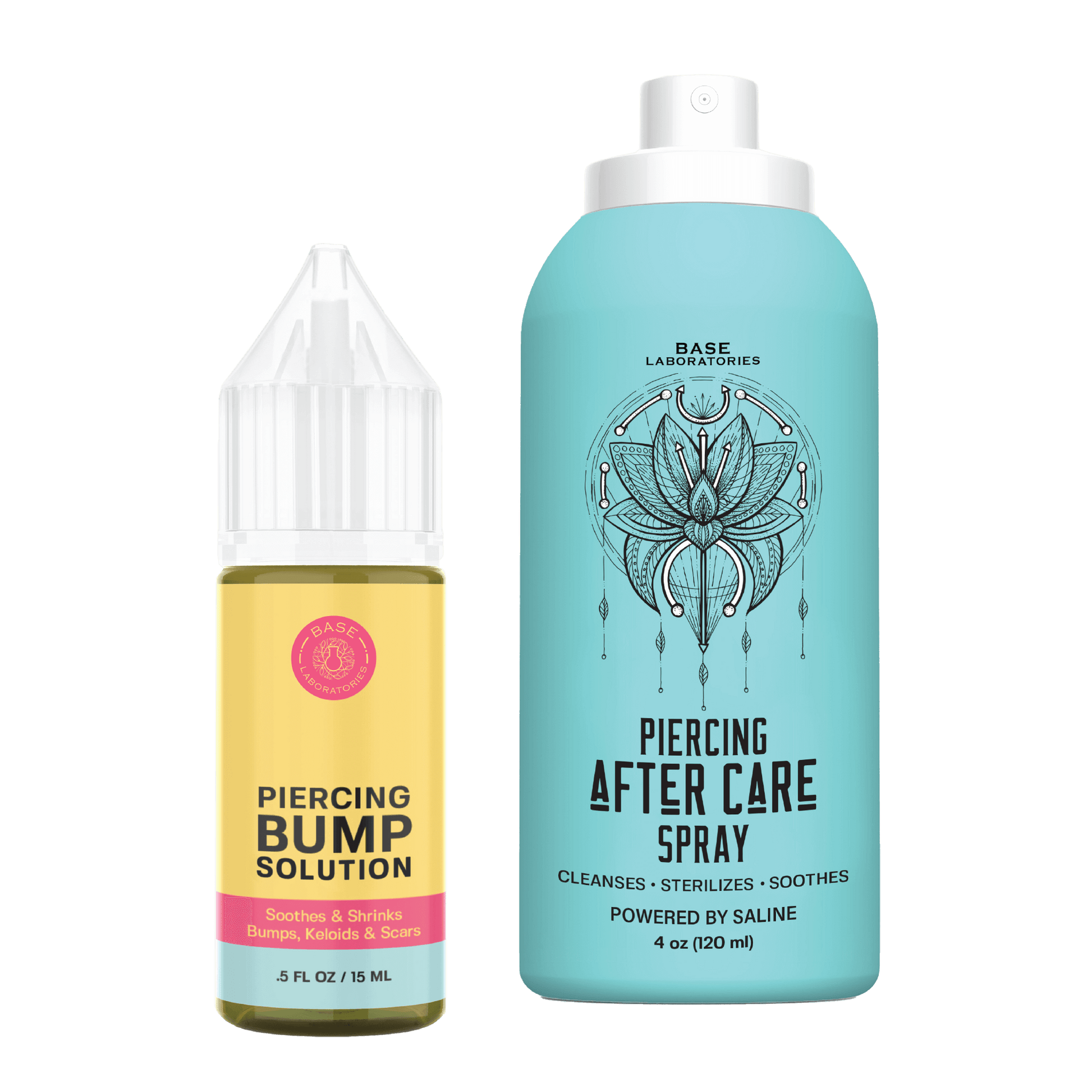 Fresh piercing with a bump problem? This kit handles both.