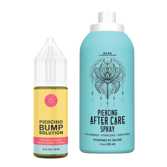 Fresh piercing with a bump problem? This kit handles both.
