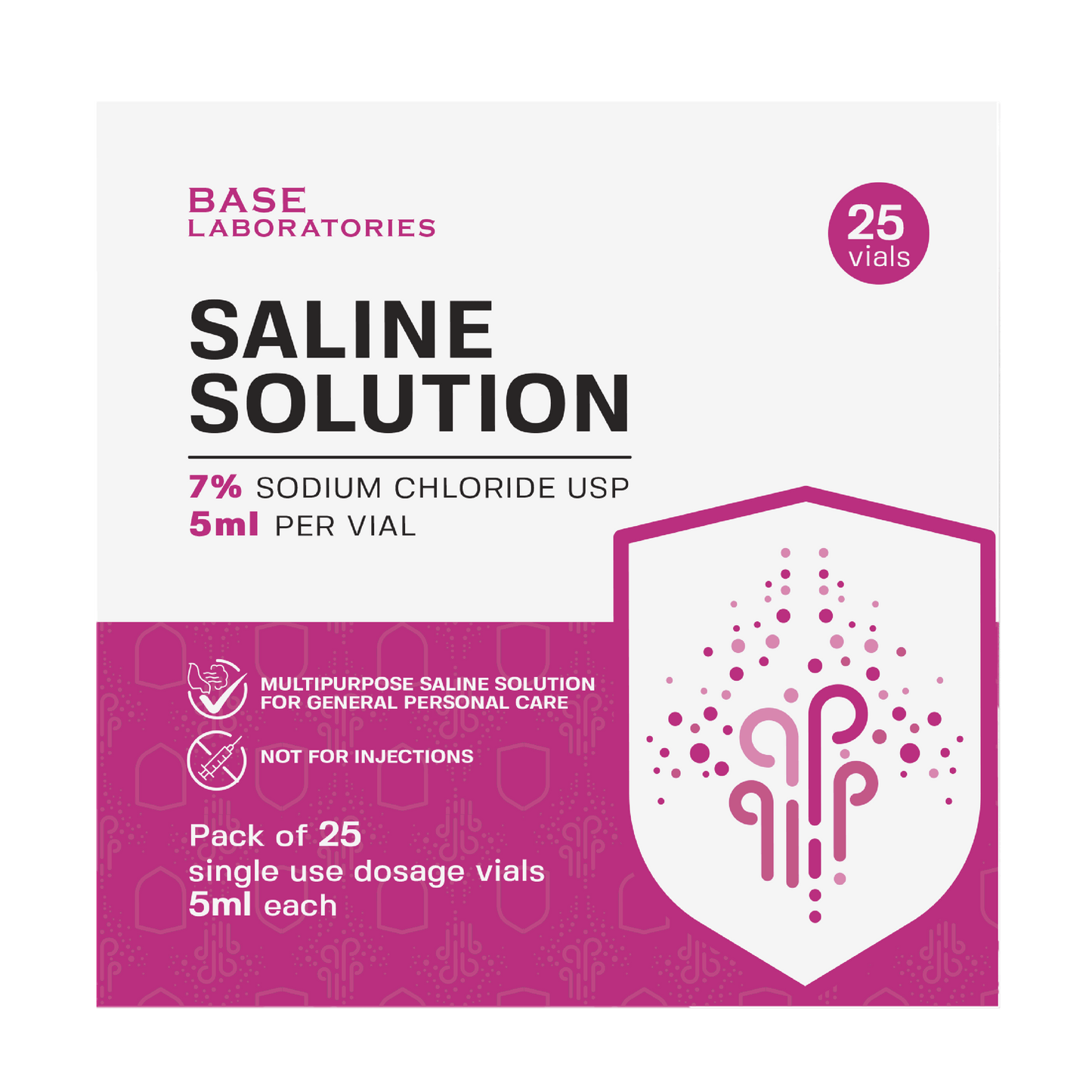 Mesh Nebulizer + 7% Hypertonic Saline Vials Bundle — Portable Fine Mist Device with 25 Single-Use Vials