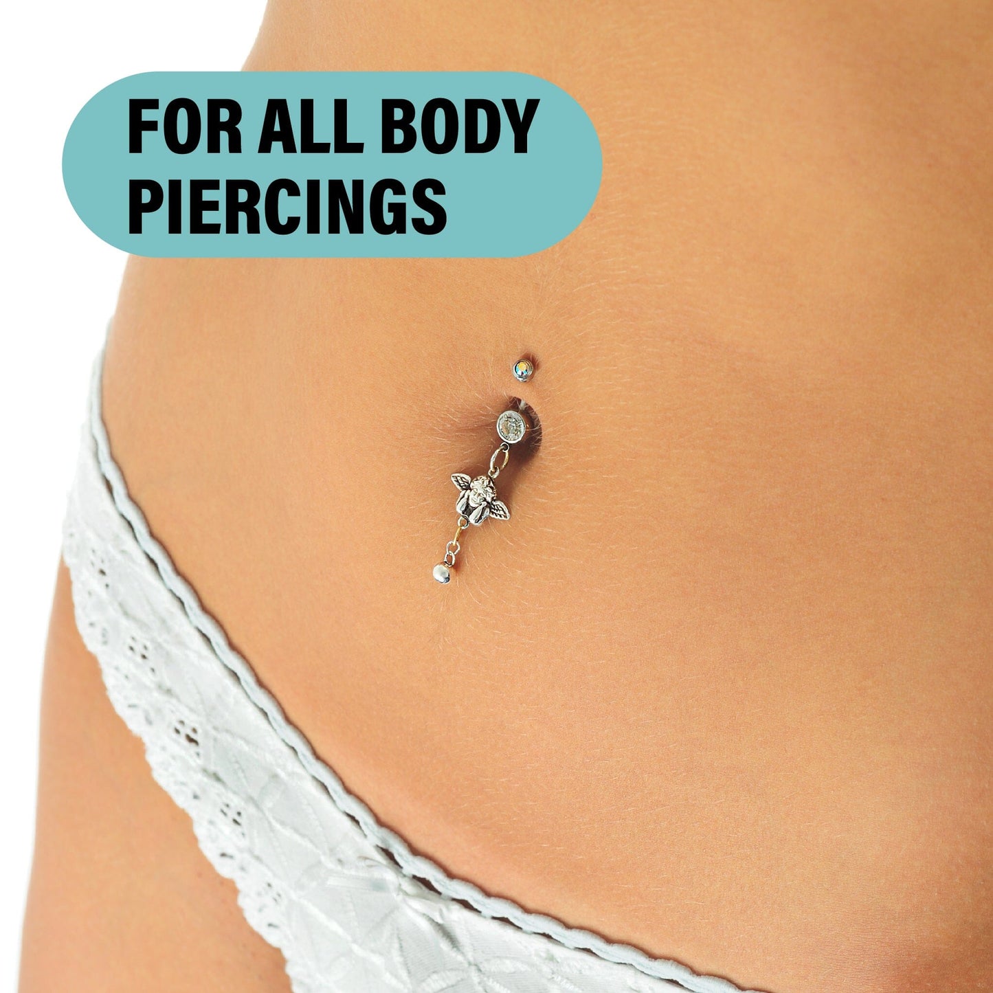2 Pack - Piercing Aftercare Spray - Soothes & Cleanses All Piercing Types - 4oz Topical baselaboratories 