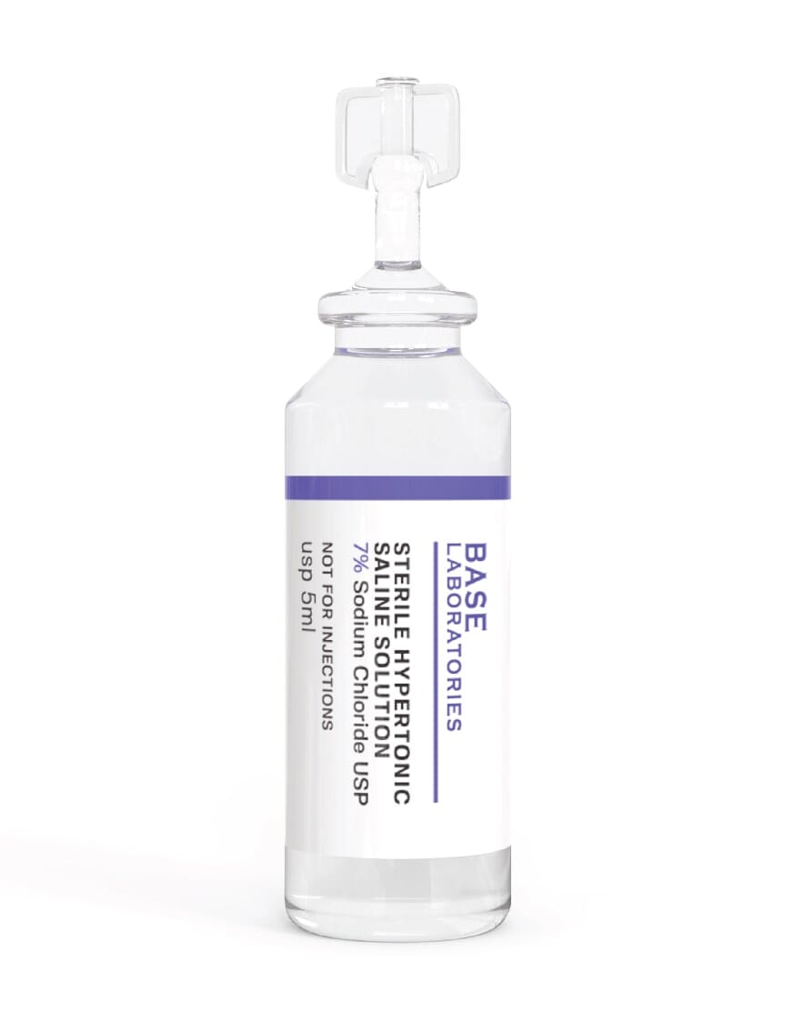7% SALINE SOLUTION FOR NEBULIZER - FOR INHALATION THERAPY - 50 5ML vials