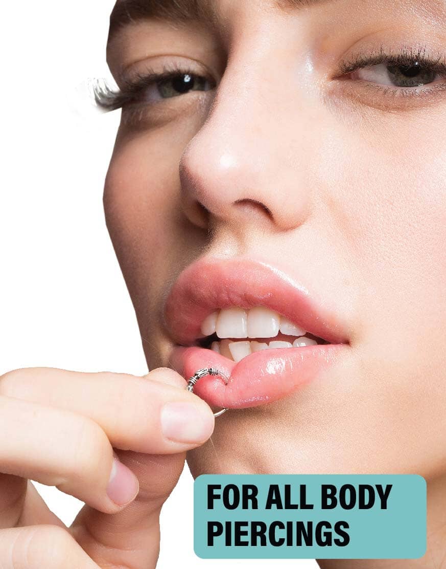 Fresh piercing with a bump problem? This kit handles both.