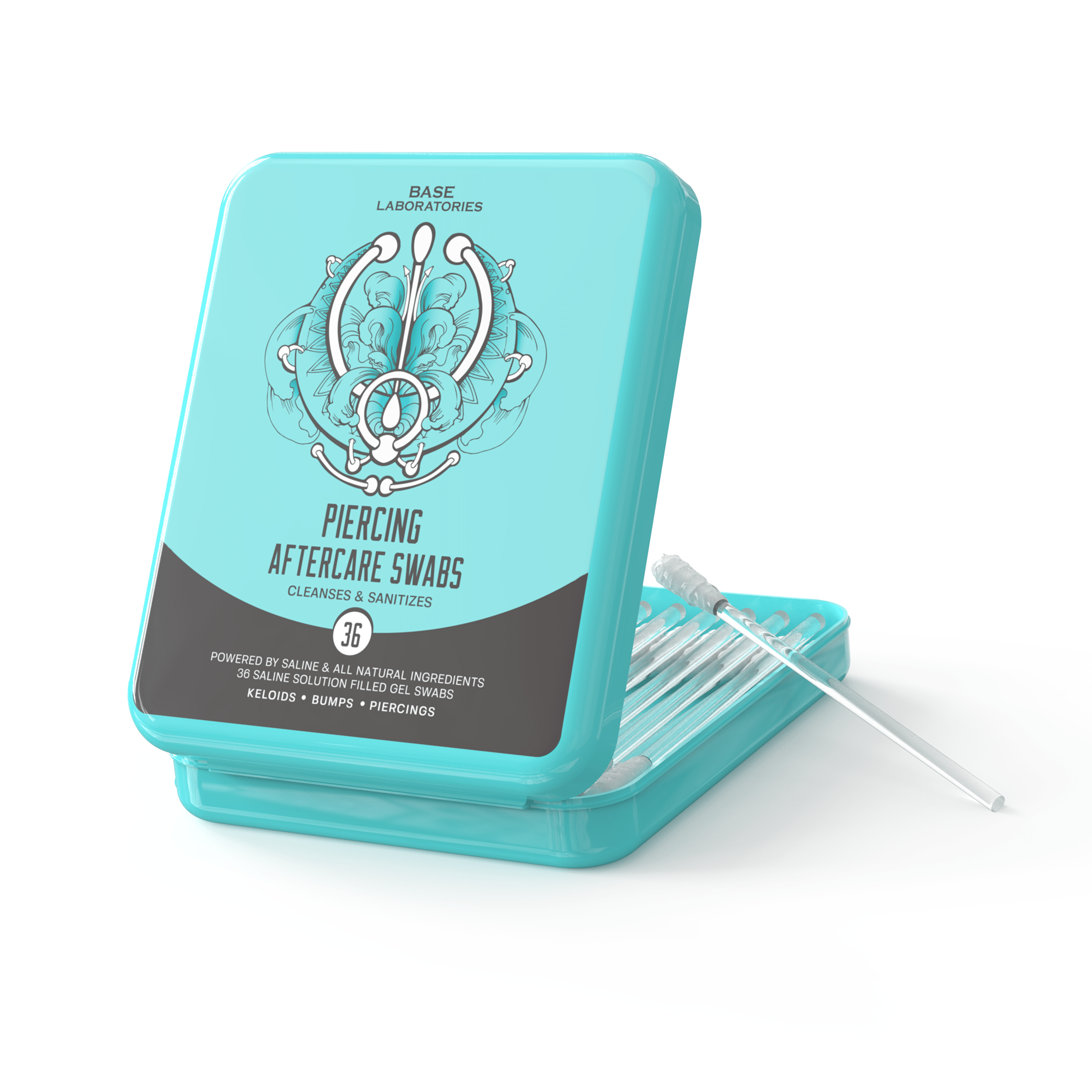 Dr. Piercing Aftercare Wipes - Gentle Wound Wash Saline Solution