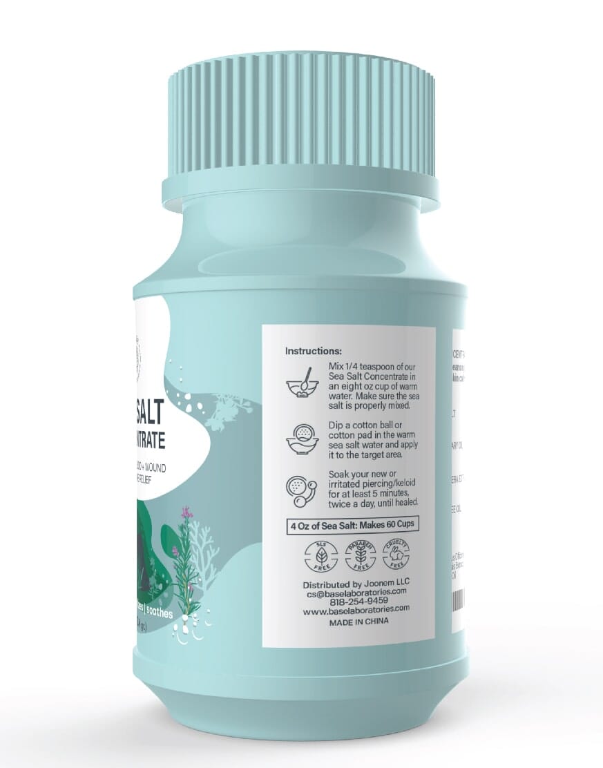 SEA SALT CONCENTRATE - PIERCING & WOUND WASH HEALING Topical baselaboratories 
